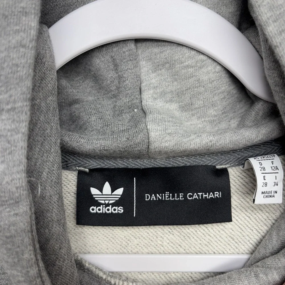 Adidas Hoodie Womens XS Patchwork Danielle Cathari Trefoil Sweatshirt Pullover